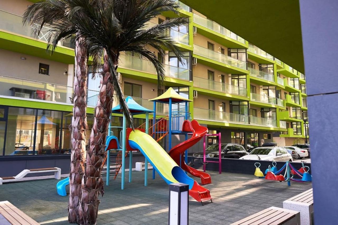 Blue Apartment In Spa N Pool Beach Resort Năvodari Eksteriør billede